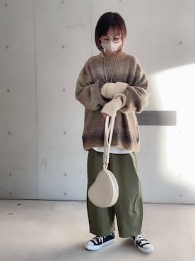 「マイベストコーデ2022」｜「アイテム（アナログ腕時計）」を使った、なな☺︎さん（レディース・155cm）の冬コーディネート