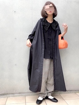 「アイテム（バレエシューズ）」を使った、なな☺︎さん（レディース・155cm）の秋コーディネート
