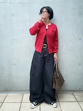 「BONLECILL（ボンルシール）のアイテム」を使った、なな☺︎さん（レディース・155cm）の秋コーディネート