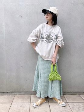 「COLOR TOKYO ACCESSORIES（カラートウキョウアクセサリー）のアイテム（リング）」を使った、なな☺︎さん（レディース・155cm）の春コーディネート