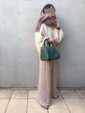 「minius（ミニウス）のアイテム」を使った、なな☺︎さん（レディース・155cm）の冬コーディネート