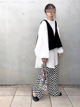 なな☺︎さん（レディース・155cm）の春コーディネート