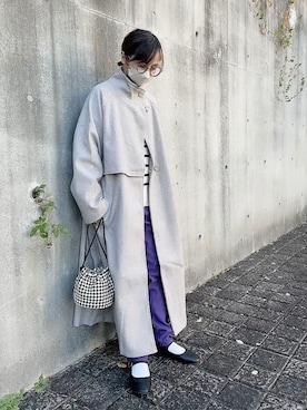 「ap retro（アプレトロ）のアイテム（その他アウター）」を使った、なな☺︎さん（レディース・155cm）の秋コーディネート
