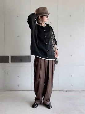 「今日のコスメと服」｜「アイテム（バレエシューズ）」を使った、なな☺︎さん（レディース・155cm）の秋コーディネート