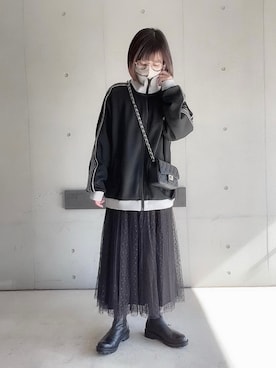 「サイドゴアブーツ」｜なな☺︎さん（レディース・155cm）の冬コーディネート