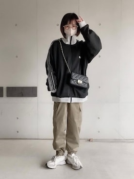 「ジョカーパンツ」｜なな☺︎さん（レディース・155cm）の冬コーディネート