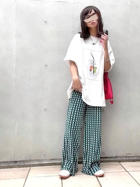 「seeds（シーズ）のアイテム」を使った、なな☺︎さん（レディース・155cm）の夏コーディネート