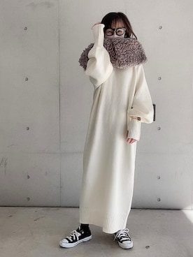 「マイベストコーデ2022」｜「アイテム（アナログ腕時計）」を使った、なな☺︎さん（レディース・155cm）の冬コーディネート