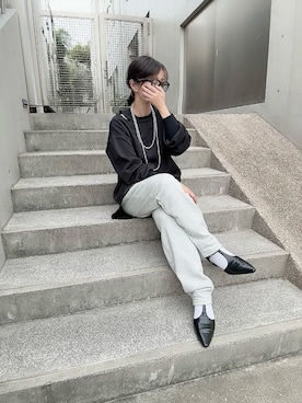 「アイテム（サングラス）」を使った、なな☺︎さん（レディース・155cm）の秋コーディネート