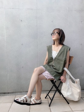 なな☺︎さん（レディース・155cm）の夏コーディネート