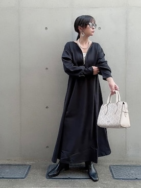 「アイテム（アクセサリー）」を使った、なな☺︎さん（レディース・155cm）の秋コーディネート