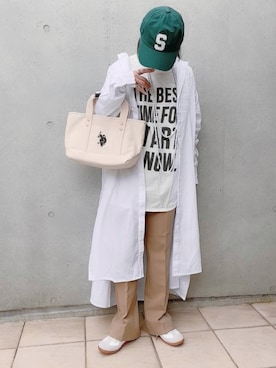 「seeds（シーズ）のアイテム」を使った、なな☺︎さん（レディース・155cm）の秋コーディネート