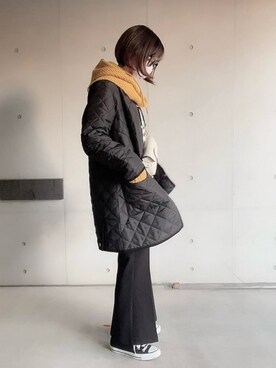 「NOMBRE IMPAIR（ノンブルアンペール）のアイテム（ショルダーバッグ）」を使った、なな☺︎さん（レディース・155cm）の冬コーディネート