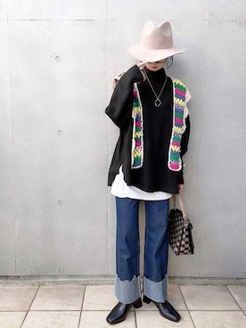 「chapter world（チャプターワールド）のアイテム」を使った、なな☺︎さん（レディース・155cm）の春コーディネート