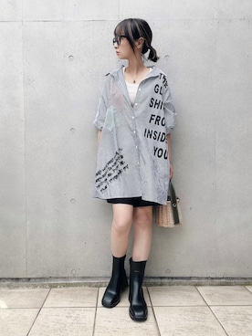 「copine」｜「アイテム（アクセサリー）」を使った、なな☺︎さん（レディース・155cm）の夏コーディネート