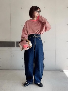 「corners」｜「アイテム（ハンドバッグ）」を使った、なな☺︎さん（レディース・155cm）の秋コーディネート