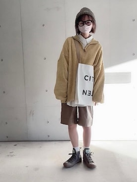 なな☺︎さん（レディース・155cm）の冬コーディネート