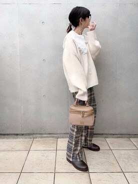 なな☺︎さん（レディース・155cm）の冬コーディネート