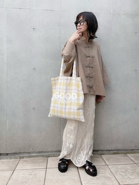 「COLOR TOKYO ACCESSORIES（カラートウキョウアクセサリー）のアイテム（リング）」を使った、なな☺︎さん（レディース・155cm）の春コーディネート