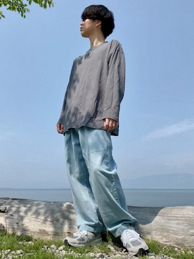 「BASQUE magenta（バスクマゼンタ）のアイテム（パンツ）」を使った、nissyさん（メンズ・167cm）の夏コーディネート
