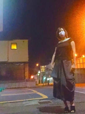 「半袖」｜「アイテム（その他）」を使った、藍川比奈　藍比　さん（レディース・160cm）の春コーディネート