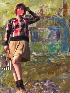 「ブルーレーベル」｜「アイテム（その他）」を使った、藍川比奈　藍比　さん（レディース・160cm）の冬コーディネート