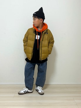 「devirock（デビロック）のアイテム」を使った、S♡K♡K♡さん（キッズ・110cm）の冬コーディネート