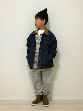 「pairmanon（ペアマノン）のアイテム」を使った、S♡K♡K♡さん（キッズ・131cm）の冬コーディネート