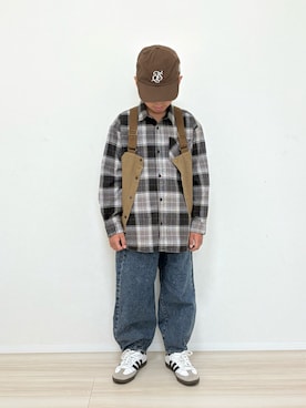 「devirock（デビロック）のアイテム」を使った、S♡K♡K♡さん（キッズ・131cm）の冬コーディネート