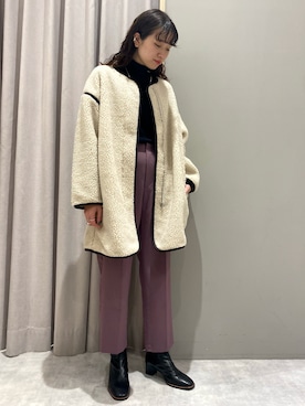 「黒タートルネック」｜「アイテム（アクセサリー）」を使った、ｈｉｉｒｏさん（レディース・163cm）の秋コーディネート