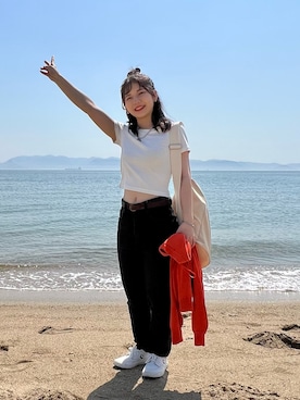 「HOTPING（ホッピン）のアイテム」を使った、reoreoniさん（レディース・153cm）の春コーディネート