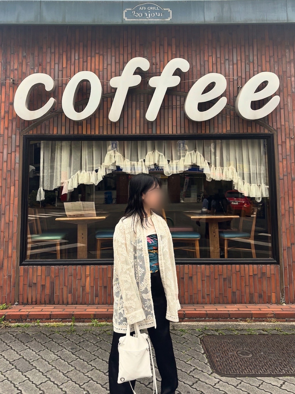 美品★ CHEMICAL LACE OVER SHIRT Ameri（アメリ）の「CHEMICAL LACE OVER SHIRT（シャツ/ブラウス