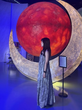 「Ameri（アメリ）のアイテム（ワンピース）」を使った、知世さん（レディース・150cm）の秋コーディネート