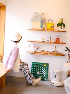 「Lattice（Lattice）のアイテム（帽子）」を使った、tbさん（レディース・160cm）の夏コーディネート