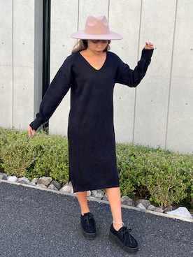 「ハットコーデ」｜「アイテム（ワンピース/ドレス）」を使った、anap mimpiさん（レディース・160cm）の秋コーディネート