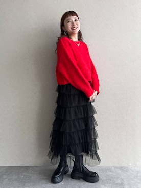 「アイテム（ブーツ）」を使った、サトムラさん（レディース・163cm・30代）の秋コーディネート