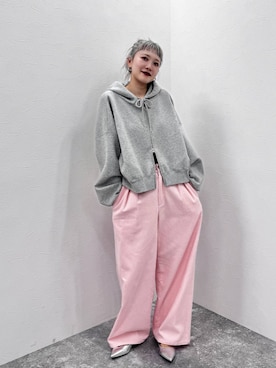 「アイテム（パーカー）」を使った、サトムラさん（レディース・164cm・30代）の秋コーディネート