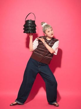 「アイテム（パンツ）」を使った、サトムラさん（レディース・164cm・30代）の夏コーディネート