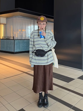 「LOWRYS FARM（ローリーズファーム）のＥＹＥＷＥＡＲ　128533（メガネ、その他）」を使った、サトムラさん（レディース・163cm）の夏コーディネート