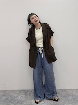 「LOWRYS FARM」｜サトムラさん（レディース・164cm）の春コーディネート