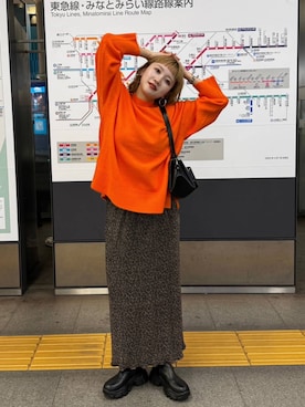 「アイテム（ブーツ）」を使った、サトムラさん（レディース・164cm・30代）の秋コーディネート