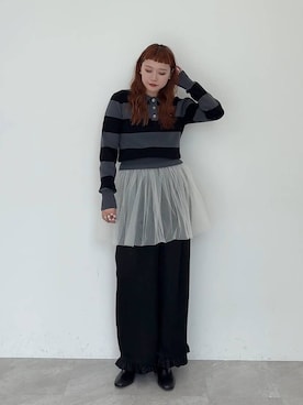 チュールバルーンチュニック 142434を使ったレディース人気