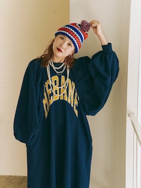 「LOWRYS FARM（ローリーズファーム）のパールタレンネックレス　249411（ネックレス）」を使った、サトムラさん（レディース・164cm・30代）の秋コーディネート