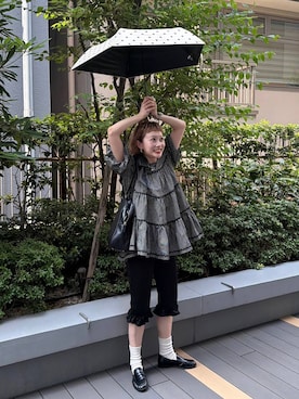 「Me%（ミィパーセント）のアイテム」を使った、サトムラさん（レディース・164cm）の夏コーディネート