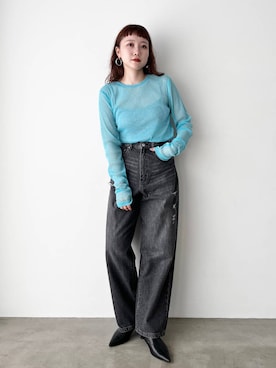 「若見え」｜「アイテム（モカシン/デッキシューズ）」を使った、サトムラさん（レディース・163cm）の秋コーディネート