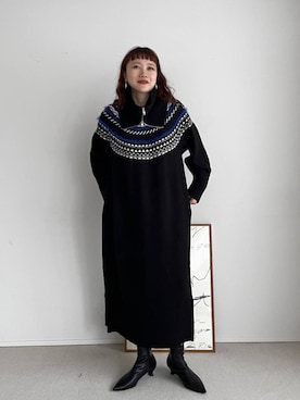 「若見え」｜「アイテム（モカシン/デッキシューズ）」を使った、サトムラさん（レディース・163cm）の秋コーディネート