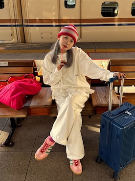 「アイテム（アクセサリー）」を使った、サトムラさん（レディース・164cm・30代）の秋コーディネート