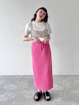 「アイテム（スカート）」を使った、サトムラさん（レディース・164cm・30代）の春コーディネート