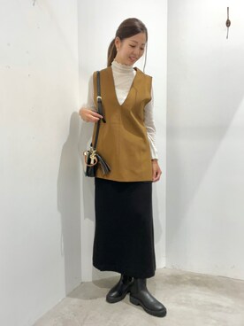 「YECCA VECCA（イェッカヴェッカ）のアイテム」を使った、Funatto♡さん（レディース・162cm）の秋コーディネート
