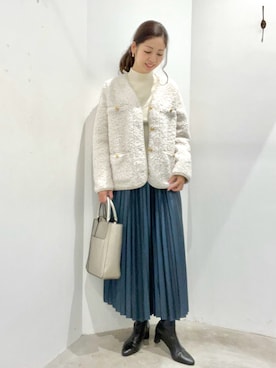 「YECCA VECCA（イェッカヴェッカ）のアイテム（トートバッグ）」を使った、Funatto♡さん（レディース・162cm）の秋コーディネート